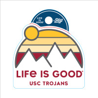 USC Trojans Life Is Good Arch Mountain Sticker